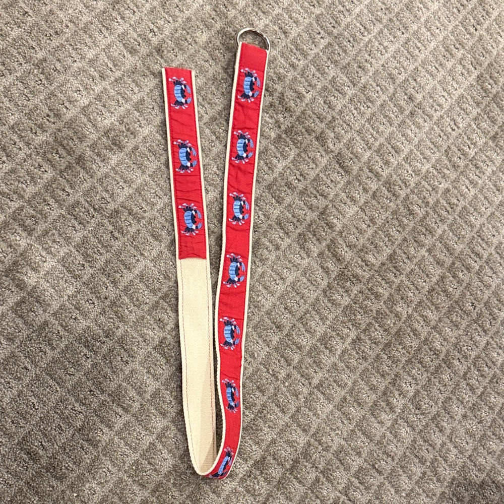 Kids Red Belt with Blue Accents